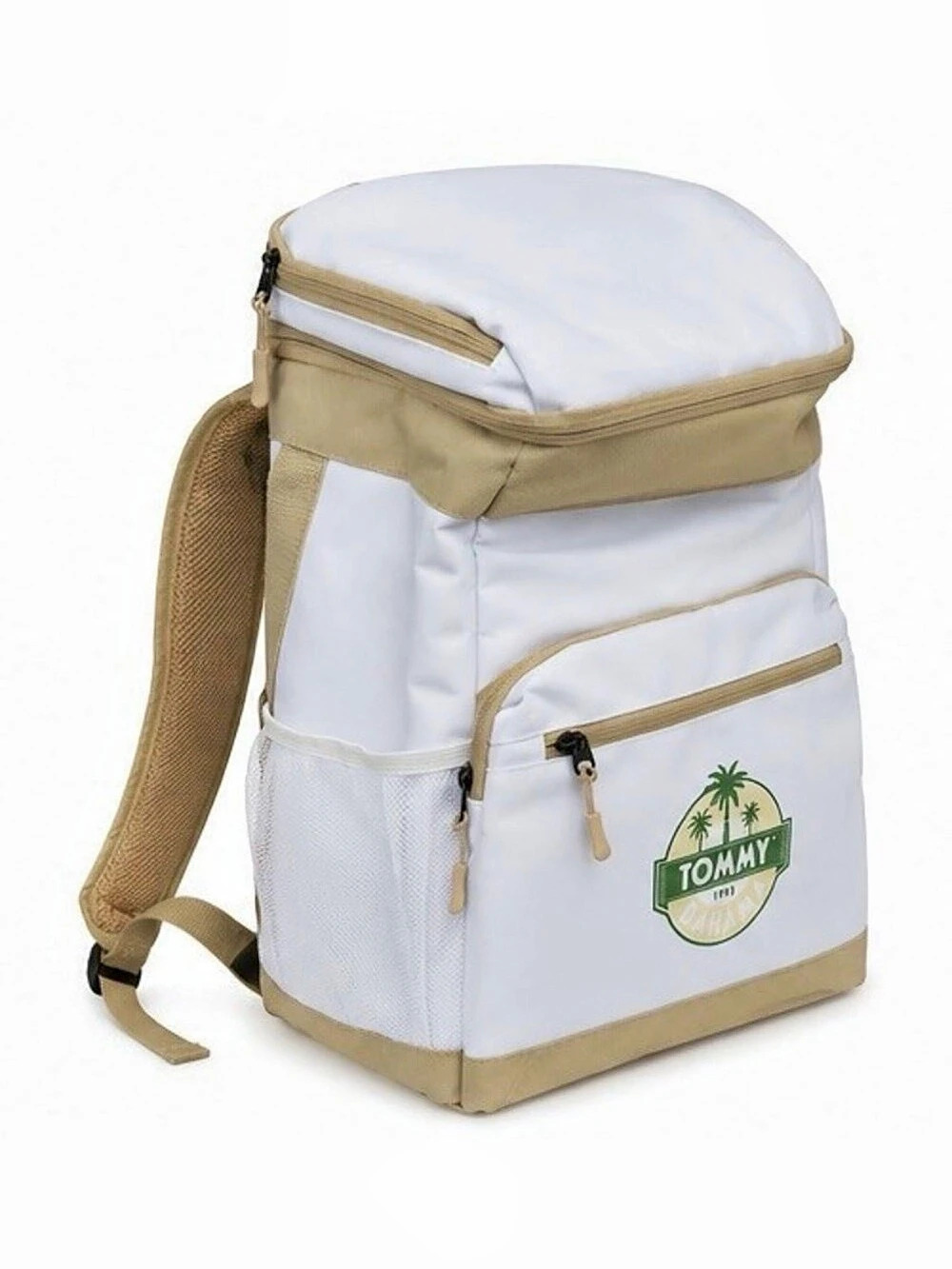NWT Tommy Bahama White Tan Insulated Backpack Cooler